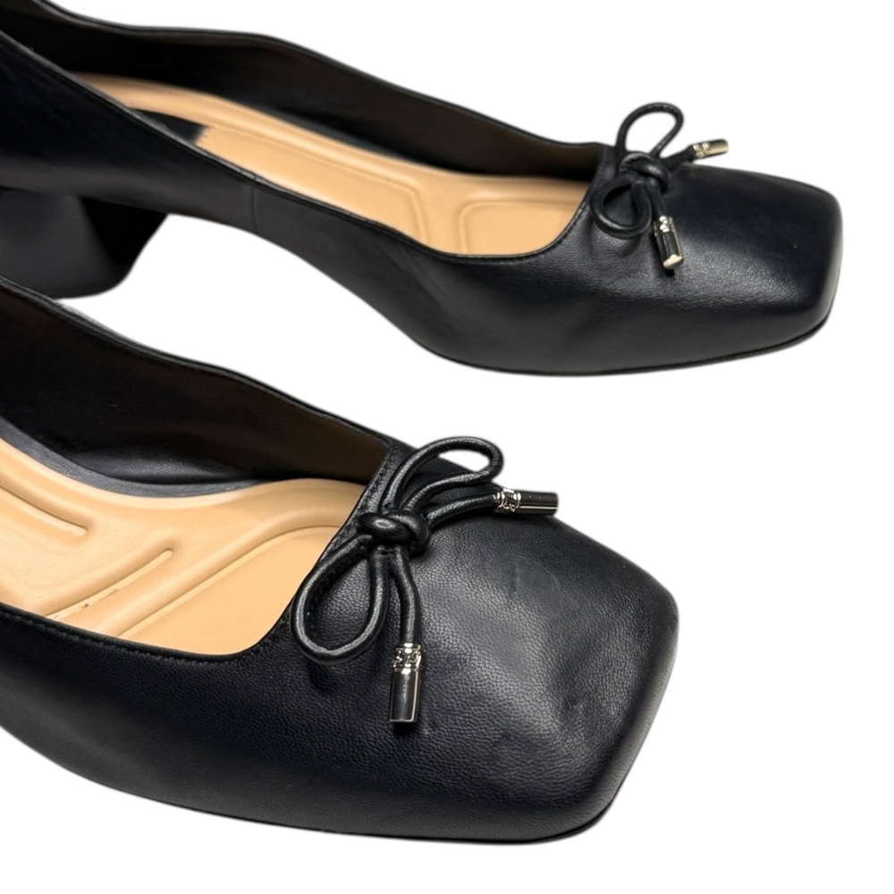 Franco Sarto Womens Natalia Leather Square Toe Heel Size 11 - Picture 6 of 6